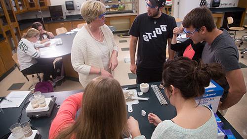 Students in lab