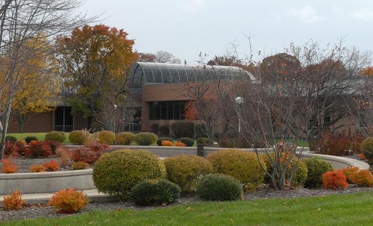 Center Mall and Warrick Student Center